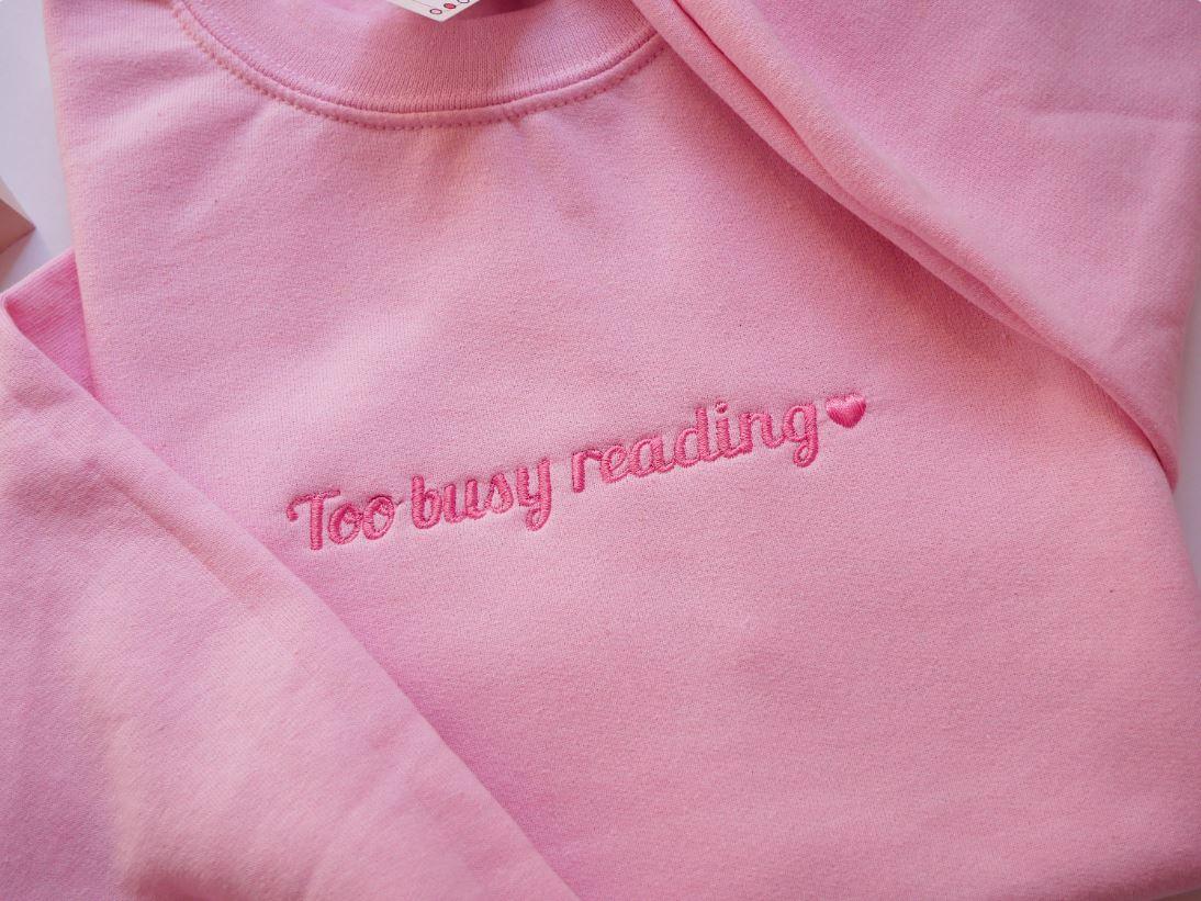 Book Sweater l Pretty Girls Read l Embroidered Book Sweatshirt l Book Lover Crewneck l Bookworm Sweatshirt l Nerd Sweatshirt l Bookish Babe - SimpleCreationzCo