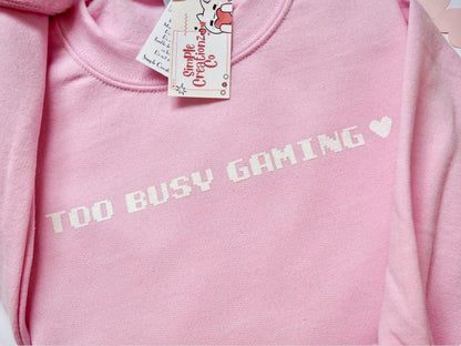 Gamer Sweatshirt l Pink Sweatshirt l Gifts for Gamers l Kawaii Sweater l Gamer Girl Sweater l Cozy Gamer l Kawaii Clothing | E-girl Clothing - SimpleCreationzCo