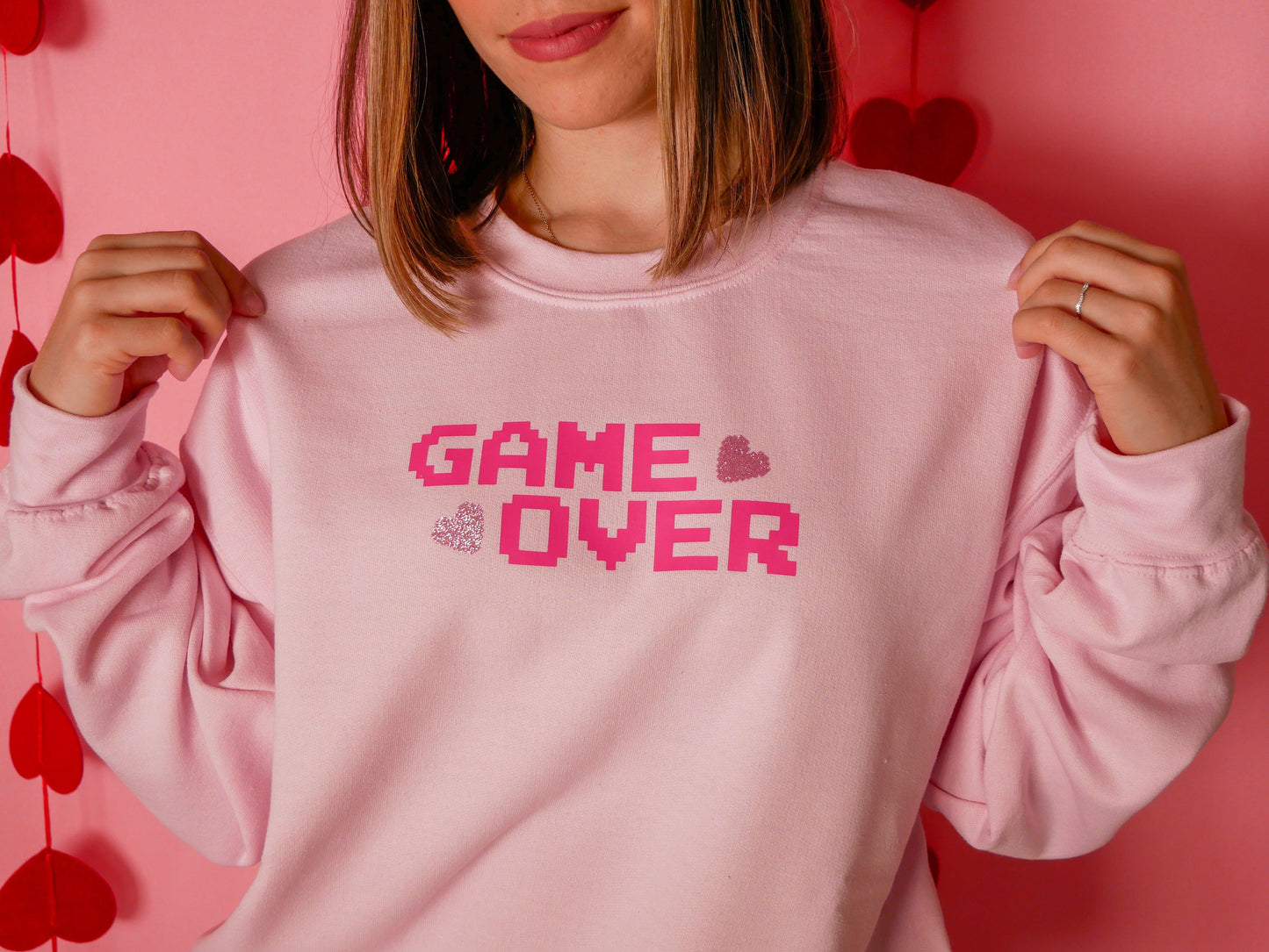 Gamer Crewneck l Gamer Girl Sweatshirt l Gifts for Gamers l Cozy Gamer l Kawaii Sweater l Pink Crewneck l Kawaii Clothing | E-girl Clothing - SimpleCreationzCo